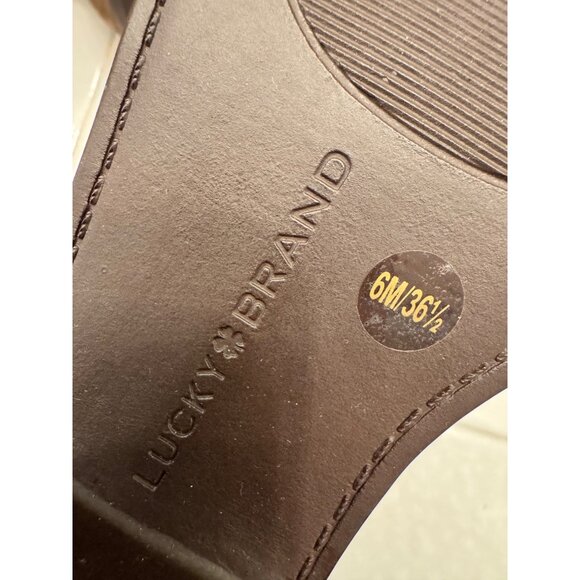 Lucky Brand Hikalli Size 6 EU 36.5 Brown Bootie Western Shoe NWOB Ankle Boot - Picture 4 of 11